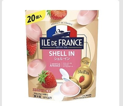 ILE DE FRANCE　シェル・イン　ストロベリー風味　20個入　400g
