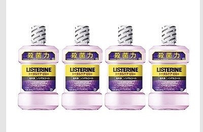 リステリン　トータルケア　ゼロプラス　ノンアルコール　1L×4本セット