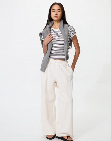 スウェットワイドパンツ