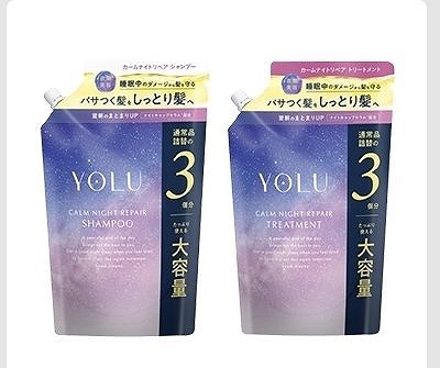 YOLU　カームナイトリペア　シャンプー/トリートメント　1,110ml