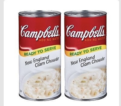 キャンベル　ニューイングランド　クラムチャウダー　1.36kg×2缶