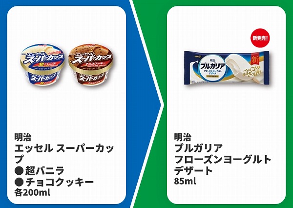 明治 エッセル スーパーカップ 超バニラ/チョコクッキー 各200ml