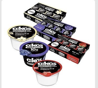 ダノン　オイコス　ヨーグルト　バニラ/ブルーベリー/ストロベリー　113g×12個