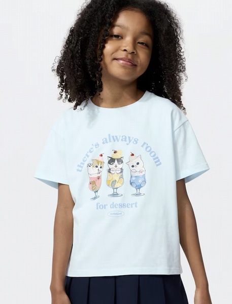 GIRLS mofusand UT/ライトブルー