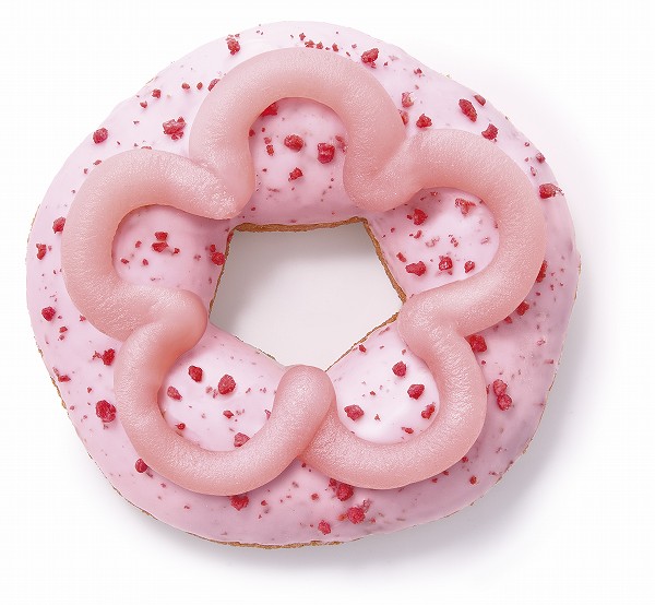 桜もちっとドーナツ 咲くいちごみるく