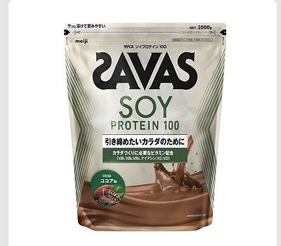 SAVAS ソイプロテイン100 ココア味　2,000g