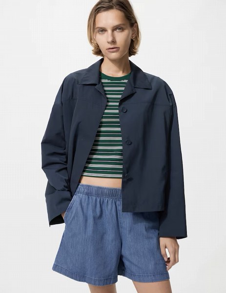 オープンカラーショートジャケット