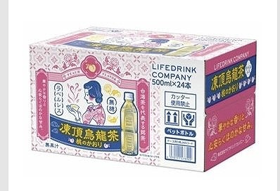 LIFE DRINK COMPANY　凍頂烏龍茶　桃のかおり　ラベルレス　500ml×24本