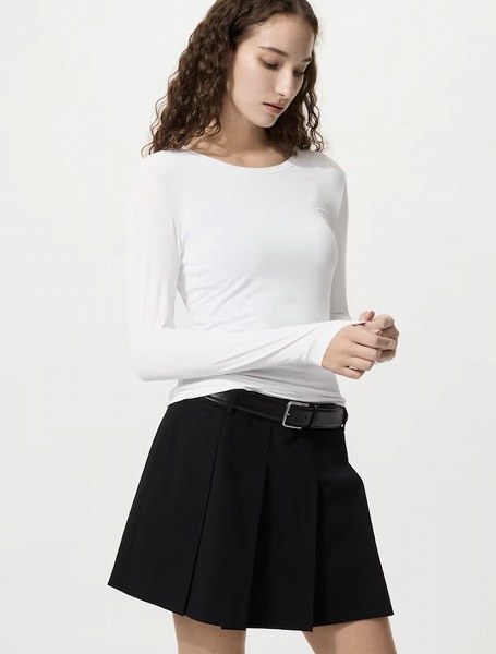 エアリズムUVカットクルーネックT/シルクブレンド