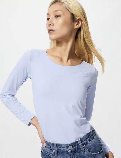 エアリズムUVカットUネックT/ドライEX