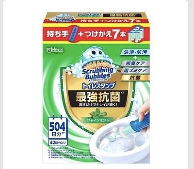 ジョンソン　スクラビングバブル　最強トイレスタンプクリーナー　本体1本＋付替7本