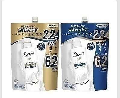 Dove モイスチャーケア シャンプー/コンディショナー 2.200g