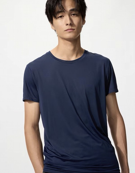 エアリズムクルーネックT