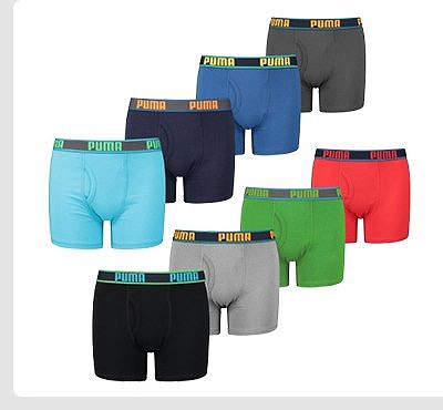 PUMA　ボーイズボクサーブリーフ4枚組　米国サイズS-L