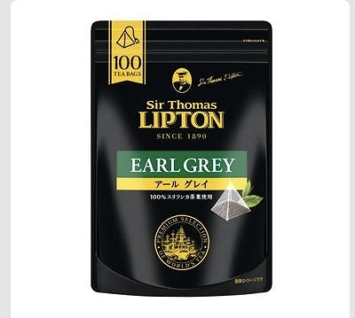 Sir Thomos LIPTON アールグレイ ピラミッド型 ティーバッグ 100パック