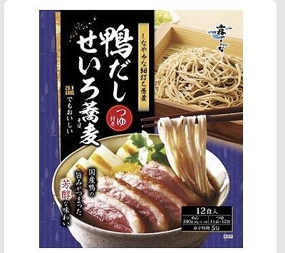 霧しな　鴨だし　せいろ蕎麦　つゆ付　12食入