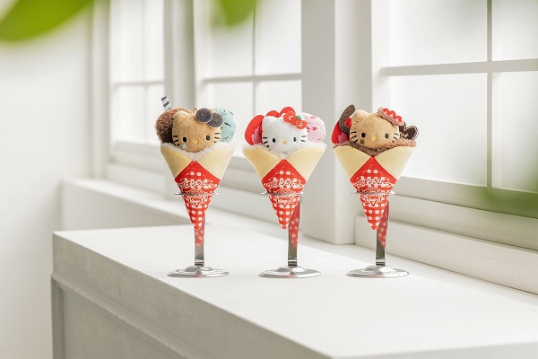 『マリオンクレープ × HELLO KITTY ぬいぐるみチャームBOOK いちごスペシャルver./いちごチョコショコラver./チョコミントクッキーver.』