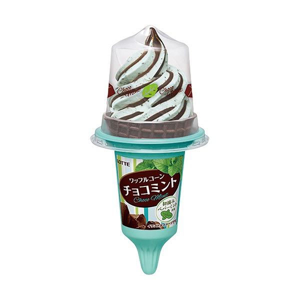 ロッテ　ワッフルコーン　チョコミント