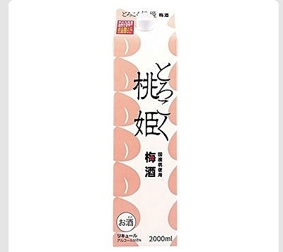 桃姫　とろこく桃たっぷり梅酒　2L