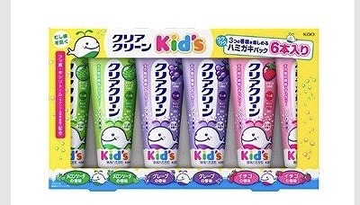 クリアクリーン　キッズ歯磨き　6本セット　メロンソーダ・グレープ・イチゴ