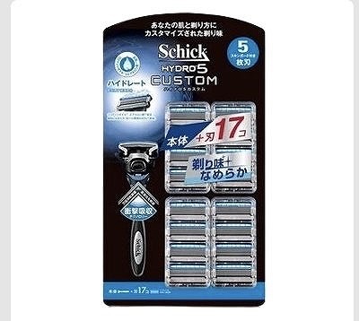 Schick ハイドロ5　カスタム　本体（刃付き）＋替刃16個