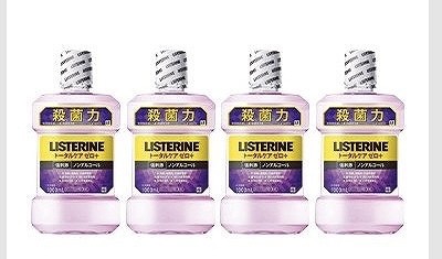 リステリン　トータルケア　ゼロプラス　ノンアルコール　1L×4本セット