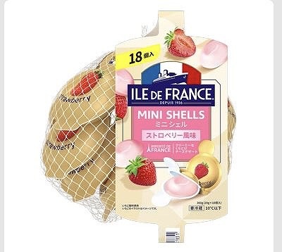 ILE DE FRANCE ミニシェル ストロベリー風味 20g×18個