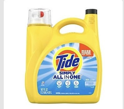 Tide シンプリーオールインワン 液体洗濯洗剤 4.93L 153回分