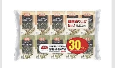 両班 韓国海苔 エゴマ油・オリーブ油 10枚×30袋