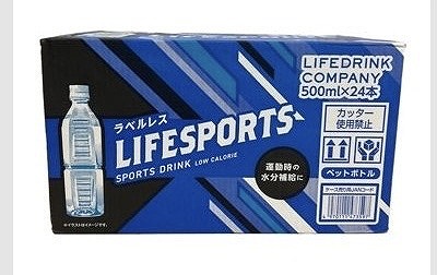 LIFE DRINK COMPANY LIFESPORTS スポーツドリンク ラベルレス 500ml×24本