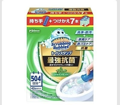 ジョンソン スクラビングバブル 最強トイレスタンプクリーナー 本体1本+付替7本