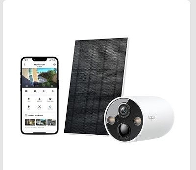 TP-LINK 屋外用 Wi-Fi 防犯カメラ 400万画素・AIがお知らせ