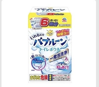 アース らくハピ いれるだけ バブルーン トイレボウル用 180g×6個