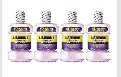 リステリン トータルケア ゼロプラス ノンアルコール 1L×4本セット