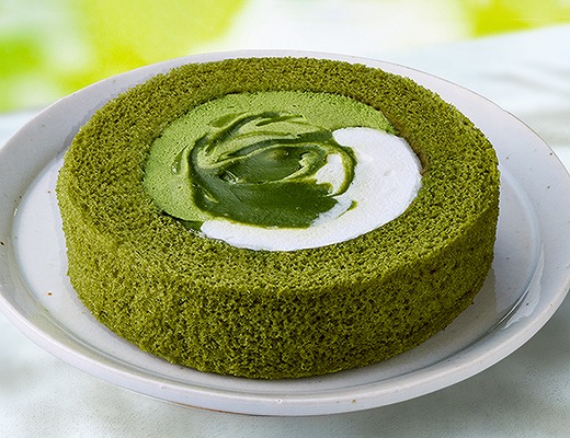 Uchi Café×森半　抹茶ミルクロールケーキ