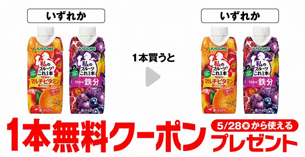 カゴメ 私のフルーツこれ1本 マルチビタミン/1日分の鉄分