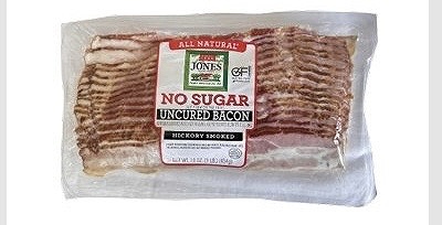JONES　アメリカンポーク　ノーシュガー　ヒッコリースモーク　ベーコン　グルテンフリー　454g
