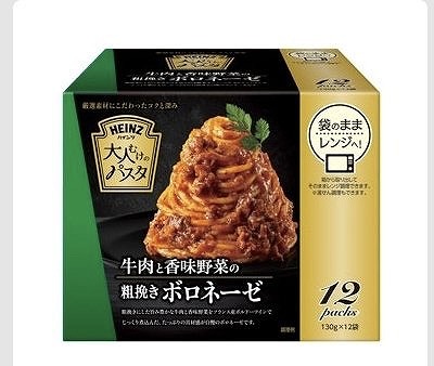 HEINZ 大人むけのパスタ 粗挽きボロネーゼ130g×12袋