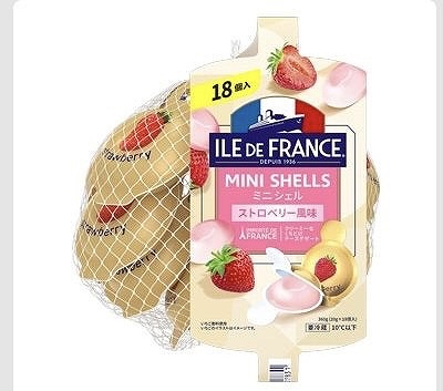 ILE DE FRANCE　ミニシェル　ストロベリー風味　20g×18個