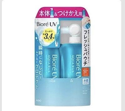 ビオレUV アクアリッチ 日やけ止め SPF50+PA++++エッセンスタイプ120g×2個