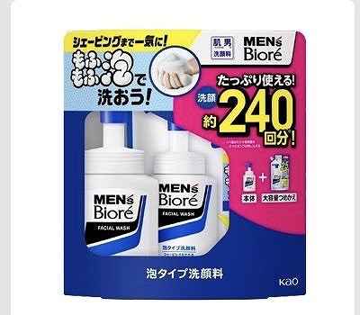 メンズビオレ 泡洗顔料 本体150ml+つめかえ用330ml