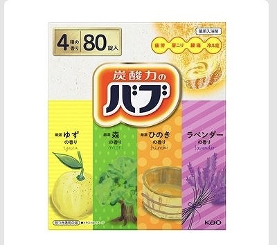 炭酸力のバブ 薬用入浴剤 4種の香り×20錠