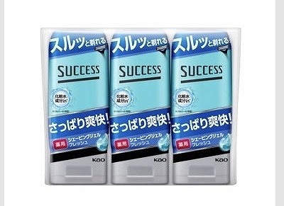 SUCCESS 薬用 シェービングジェル フレッシュ 180g×3個
