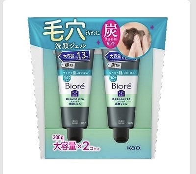 ビオレ おうちDEエステ なめらか洗顔 ジェル炭 200g×2パック