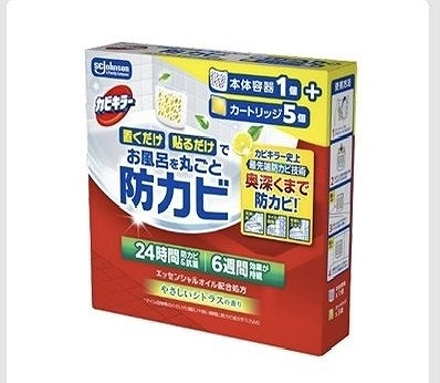 ジョンソン　カビキラー　お風呂を丸ごと防カビ　シトラス　本体1個+替え5個