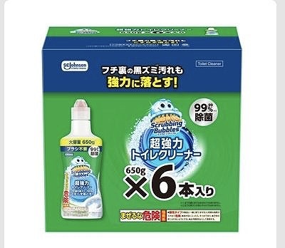 ジョンソン　スクラビングバブル　超強力トイレクリーナー650g×6本