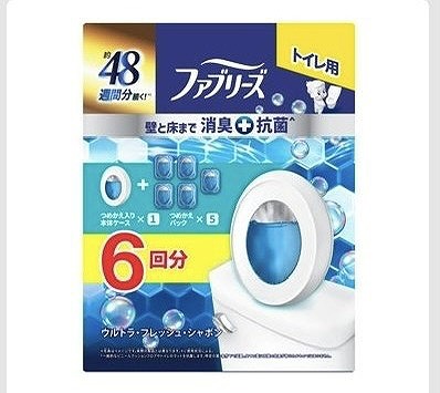 ファブリーズ　トイレ用消臭剤　プレミアムシリーズ　6個パック　抗菌ウルトラ　フレッシュシャボン