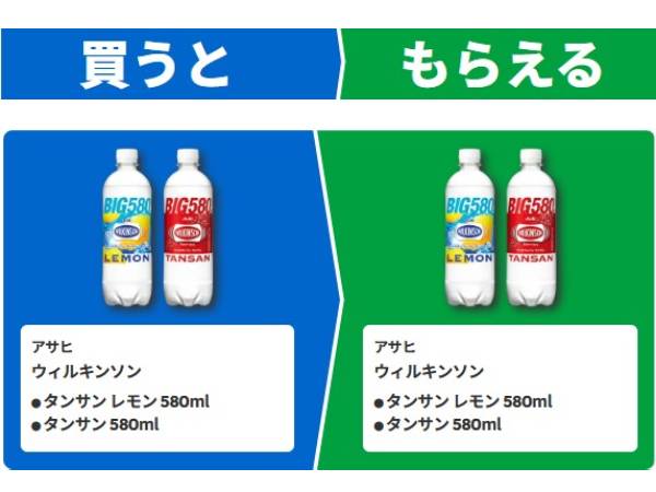 アサヒ ウィルキンソン タンサン レモン 580ml/タンサン 580ml