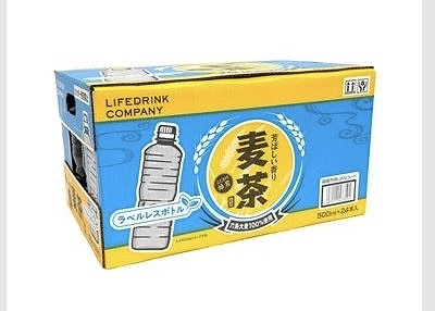 LIFE DRINK COMPANY 麦茶　500ml×24本　ラベルレス