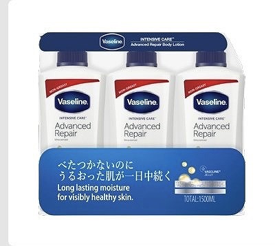 Vaseline　アドバンスドリペア　ボディローション　500ml✕3本
